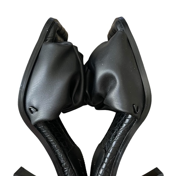 Circus by Sam Edelman Slade square toe ruffled Women's Heels Black Size‎ 5.5 M - Picture 10 of 11